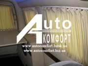 Шторки в VW Caddy,  Fiat Doblo,  Peugeot Partner,  Citroën Berlingo