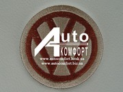 Вышивка логотипа автомобиля Volkswagen (ФольксВаген)