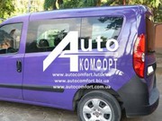 Задний салон,  левое окно,  короткая база {original} на Fiat Doblo 2010