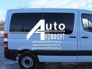 передний салон правое окно,  короткая база на Mercedes-Benz Sprinter 